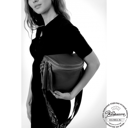 Женская кожаная сумка "Либерти" (горчица)